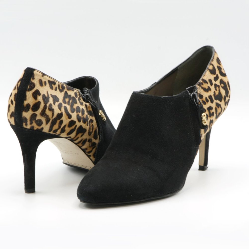Cole Haan Leopard print hair calf leather “Racquel” ankle bootie sz 7.5